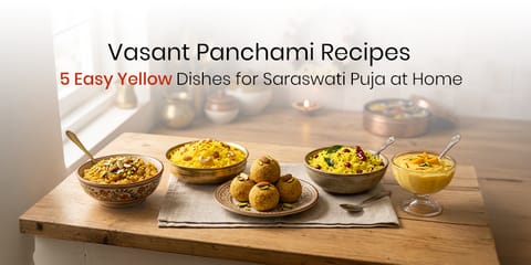 Vasant Panchami Recipes: 5 Easy Yellow Dishes for Saraswati Puja at Home